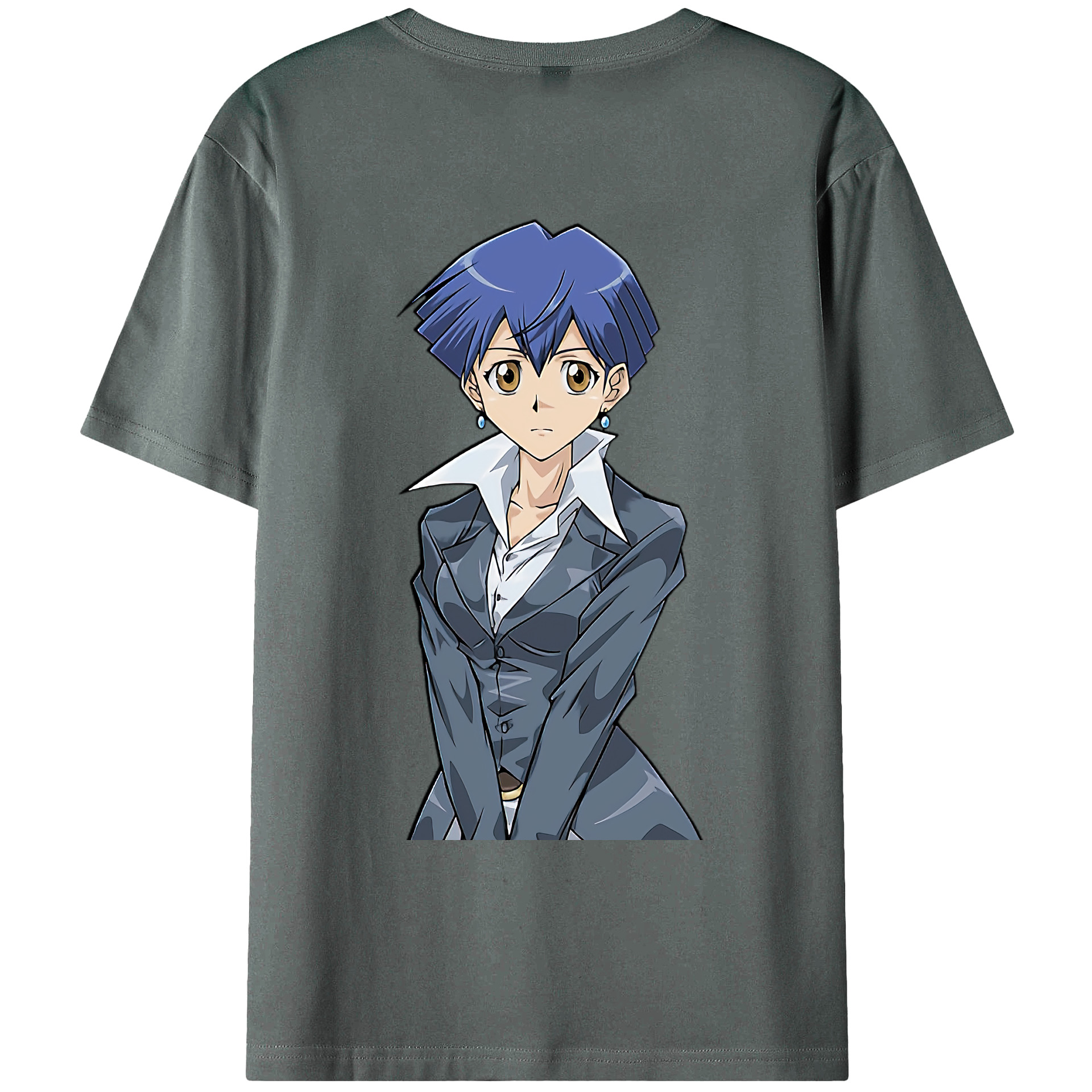 （画像用） 遊☆戯☆王 Yu-Gi-Oh! 綿100％ メンズ半袖Tシャツ（バックプリント） 通気性